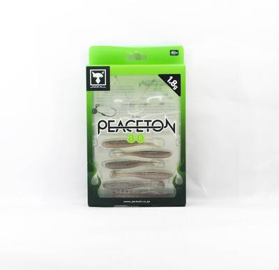 Jackall Мягкая приманка Peaceton 80мм 1.8г Maruhata Clear Wakasagi (8189)