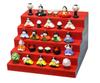 Glass Square Cute Glass Hina Doll 5 Tier Decoration SetLarge)