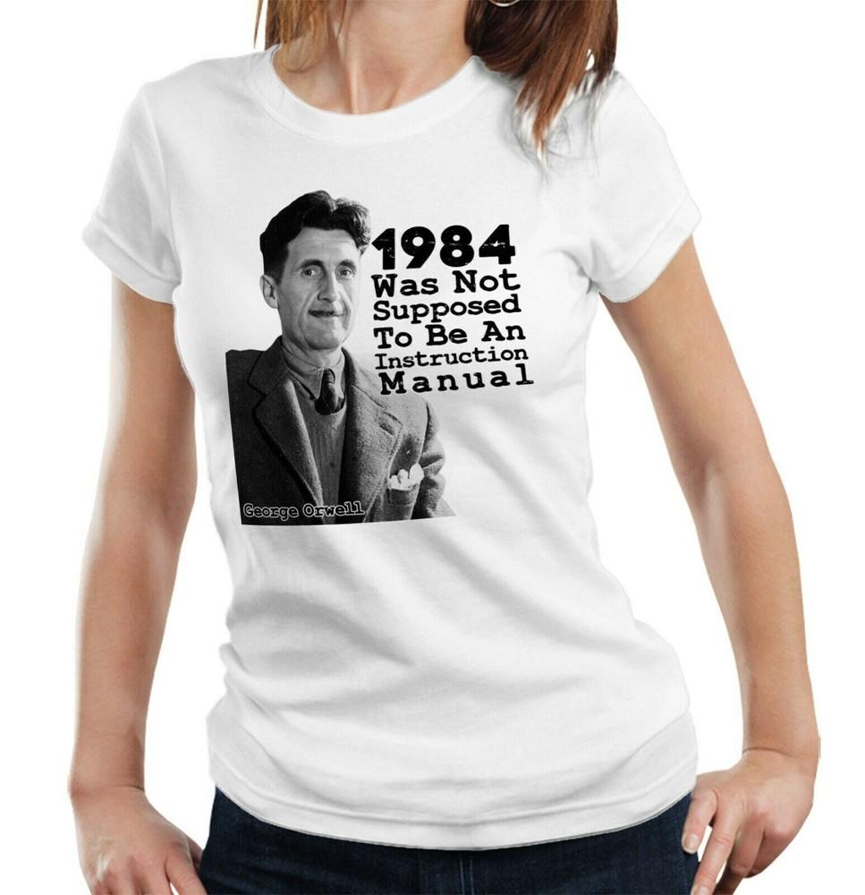 Футболка 1984 Джордж Оруэлл Не должна быть полуприлегающей Женская Большой Брат