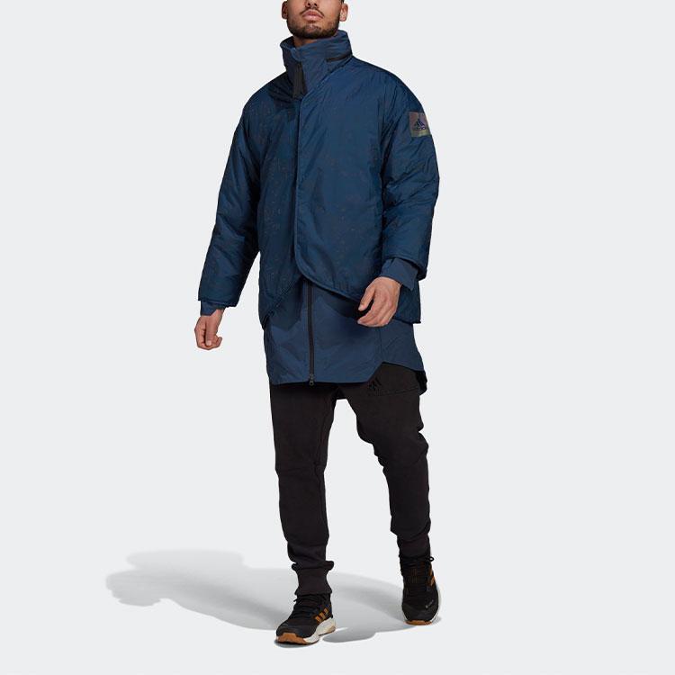 adidas Спортивная куртка-парка Four-In-One, мужская верхняя одежда, синяя GR0594