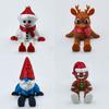 Cute 3D Printing Christmas Decoration Snowman Elk Santa Claus Xmas Pendant Figurines Ornaments Holiday Display