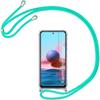 Чехол для Redmi Note 10 4G (6.43") Защита от ударов Усиленные Углы Прозрачная Защита от царапин Гибкая + Ремешок на плечо Зеленый