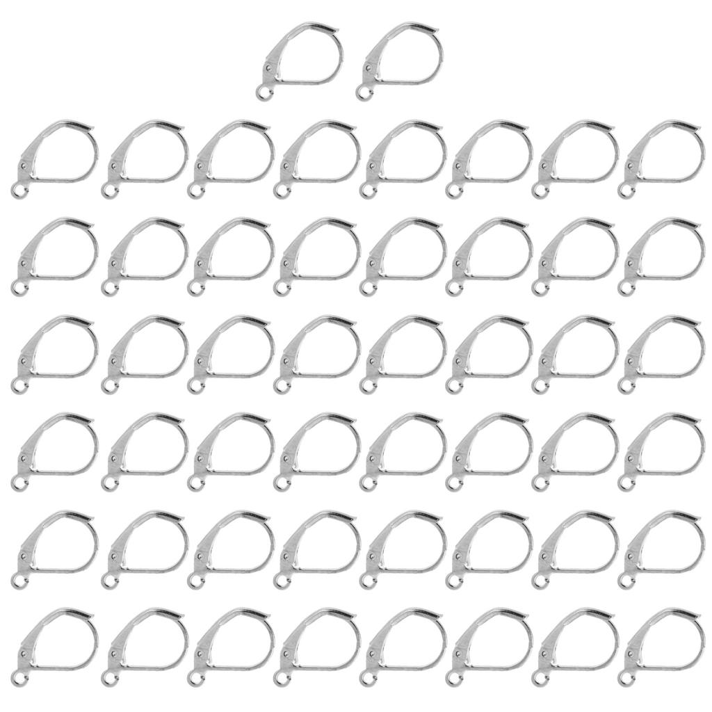 50 шт. крючков для серег, легко носить, стойкое покрытие, французские швензы-петли для дизайнов серег, DIY ювелирные изделия