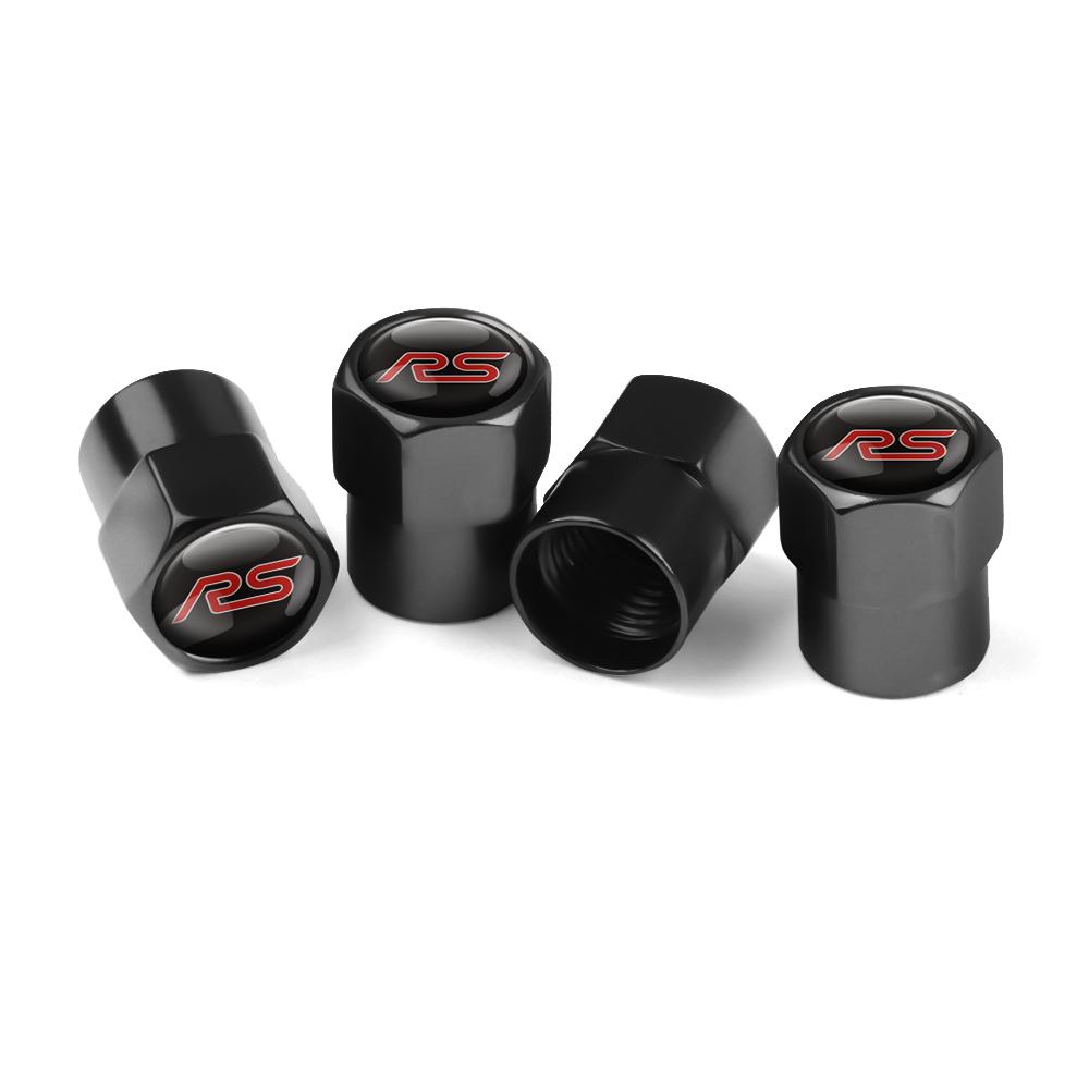4Pcs Car Accessories Metal Alloy Tire Valve Tyre Stem Air Caps For Ford Ecosport Transit Escort Focus Kuga Tierra Fiesta Shelby