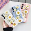 Мягкий силиконовый чехол с цветочным узором Galsang для Samsung M35 A35 Xiaomi Redmi Note 13 Pro iPhone Huawei Honor Realme Camera Защитный противоударный чехол