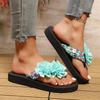 Women Slippers Beach Flower Shoes for Women New Flat Bottomed Slippers Home Casual Sandals Ultra Lightweight Shoes Slides Women