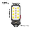 Magnetic Hook Portable LED Worklight Super Bright COB Work Light  Warning Light