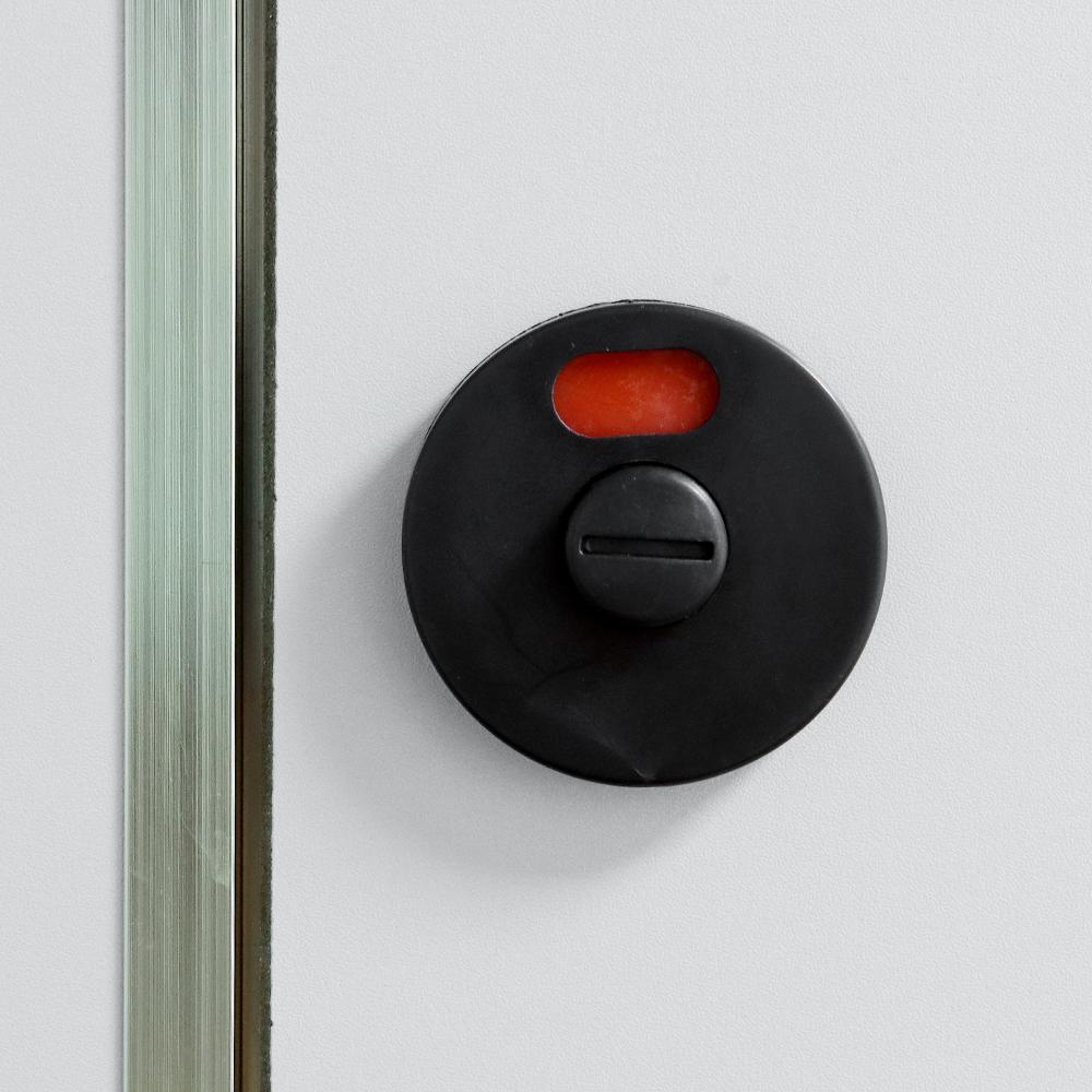 Bathroom Partition Public Toilet Handle Door Lock Indicator Lock Black