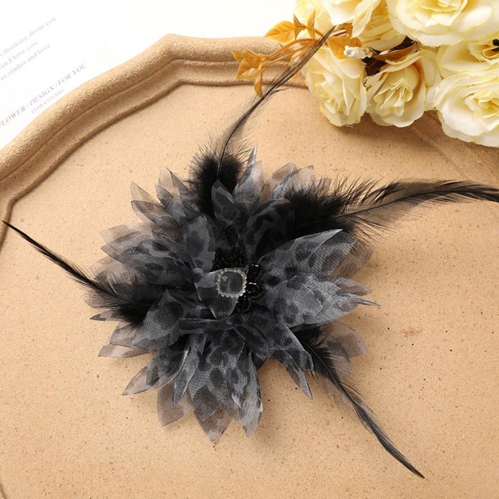 Feather Decor Pearl Feather Hair Accessory Pearl Embellishment DIY Craft Hair Ornament For Women