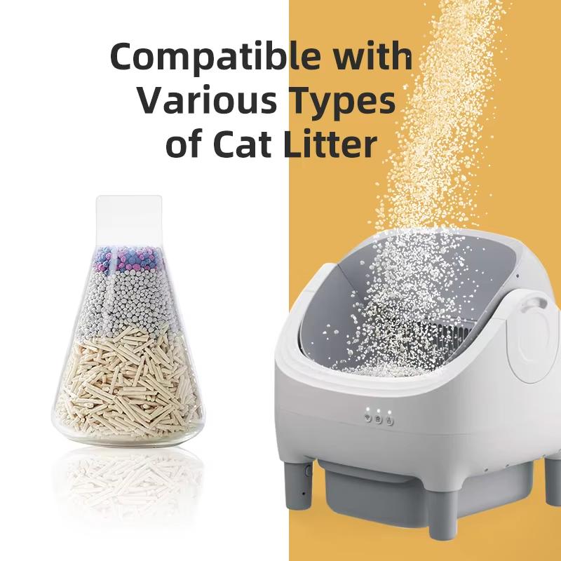 Hot promotion 11L Large Capacity Smart App Control Open-top Automatic cat - Box Basin with Dual Safety Sensors Self Cleaning