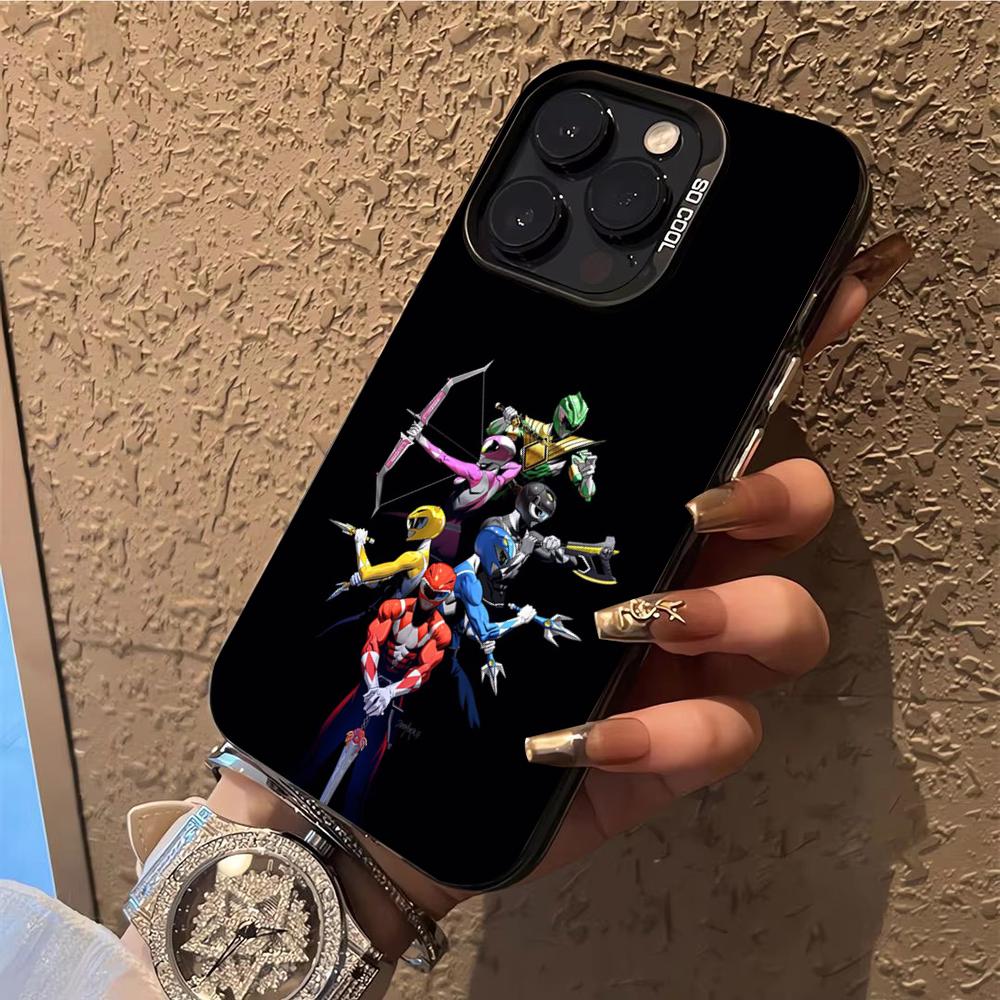 P-PowerS MMPR R-RangerS Чехол для телефона Чехол для iPhone 14 16 15 11 12 13 Pro Max Mini Plus Ударопрочный чехол