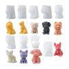Dog Shaped Silicone Candle Molds Epoxy Resin Silicone Molds for Candle Soap Plaster Decorations Plaster Silicone Molds