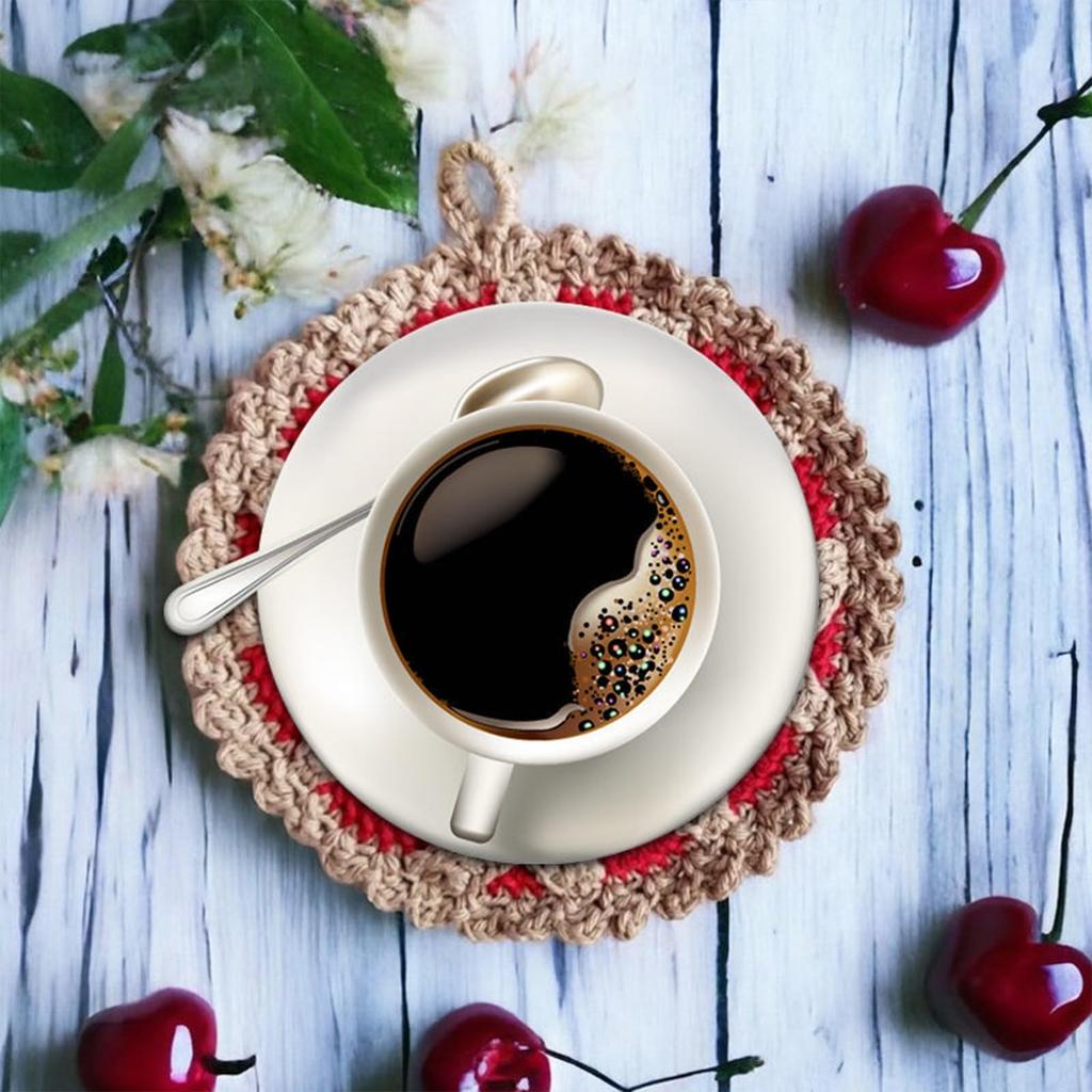 Плетёный пирог, кухонные прихватки, хлопчатобумажный коврик, жаропрочная декоративная круглая столешница для горячих блюд, горячая кастрюля