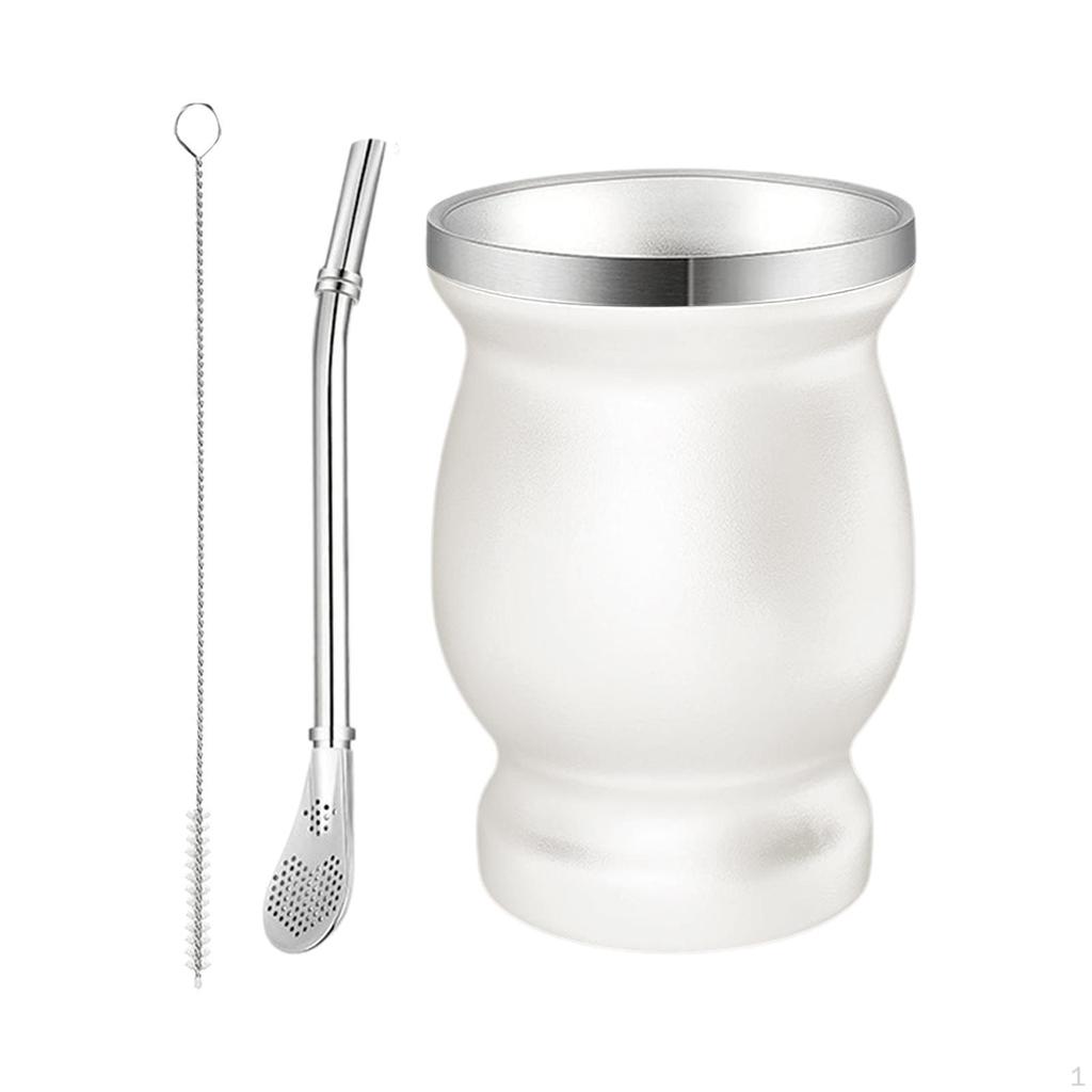 Yerba Mate Gourd Set 230ml Traditional Tea Cup for Dormitory Home Office