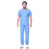 Meoexin V-Neck Nurse Uniform Set: Casual, Thin, Quick-Drying Scrub Suit with Double Pockets.