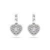 Swarovski Серьги-подвески Сердце Капля Воды Женские серьги Серебряные 5684384