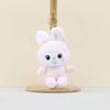Cute Cartoon Bunny Plush Doll Soft Material Charming Keychain Gift Accessory