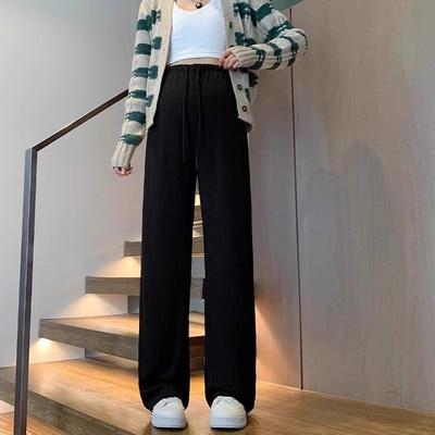 Летние тонкие стили для широких брюк для ношения на улице Тонкий ледяной шелк без утягивания живота Утягивающие живот Свободные повседневные брюки