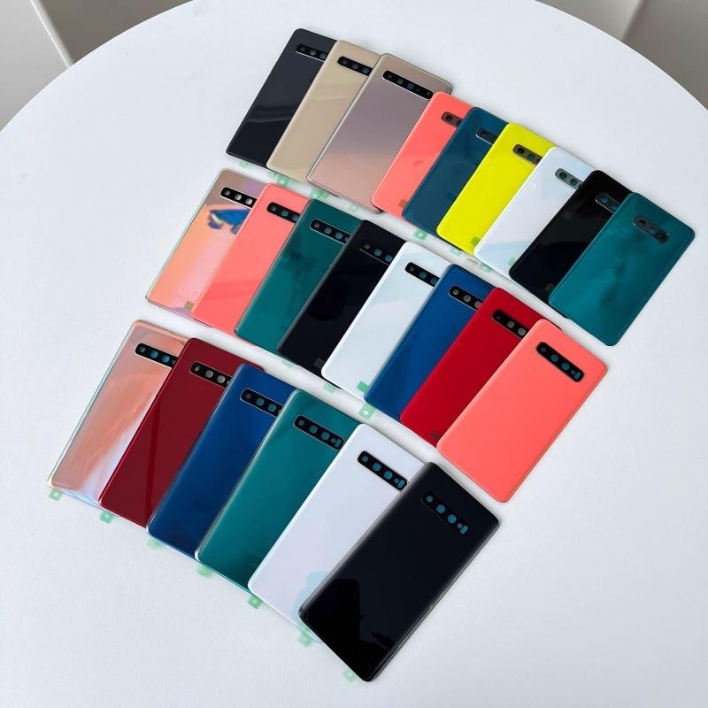 Задняя крышка аккумулятора для Samsung Galaxy S10 S10+ S10Plus S10 5G SM-G977N/B/U G9750 G9730 Задняя крышка Запчасти для ремонта Дверца