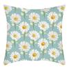 Fashionable Spring Flower Spring Elements Pillow Cover Linen Flower Cushion Pillow Cover