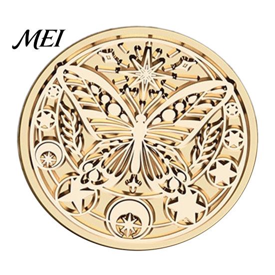 Brass Sealing Head Vintage European Magic Themed Wax Seal Stamp Head, Solid Exquisite Relief Engraved for Journal Envelope Wedding Invitation
