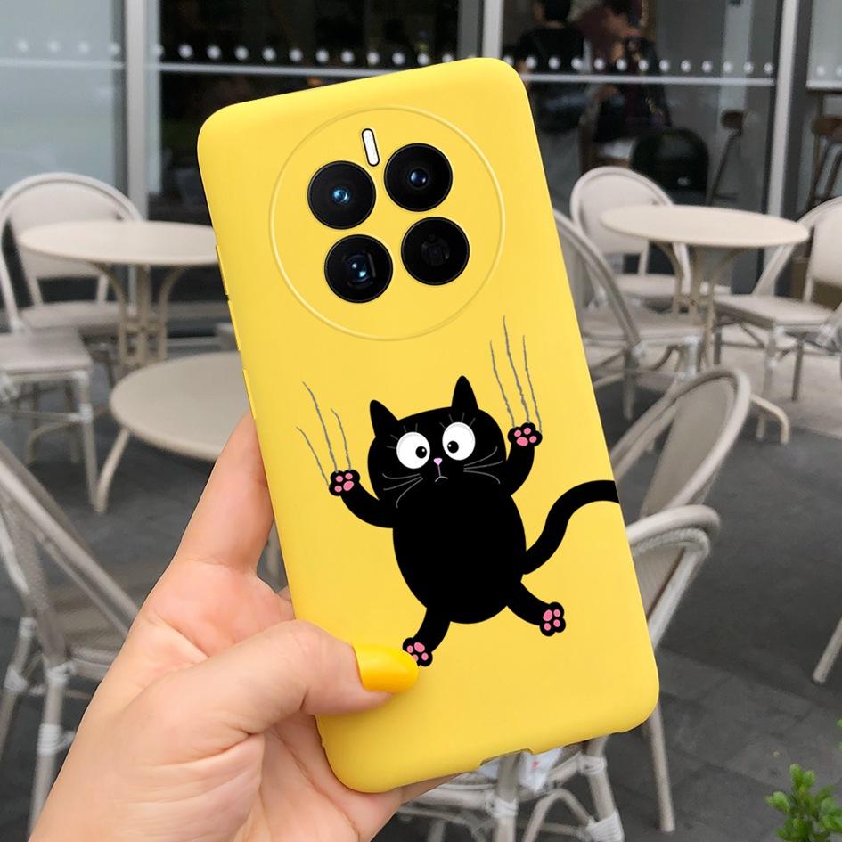 Чехол для Huawei Mate 50 Pro 2022 Милый Мультяшный Кот Расписной Мягкий ТПУ Защитный Чехол Для Huawei Mate50 Pro DCO-LX9 CET-LX9 Fundas
