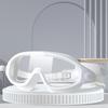 Big Frame Swimming Goggles Adults with Earplugs Swim Eyeglasses Men and Women Professional HD Anti-fog Goggles Silicone Eyewear