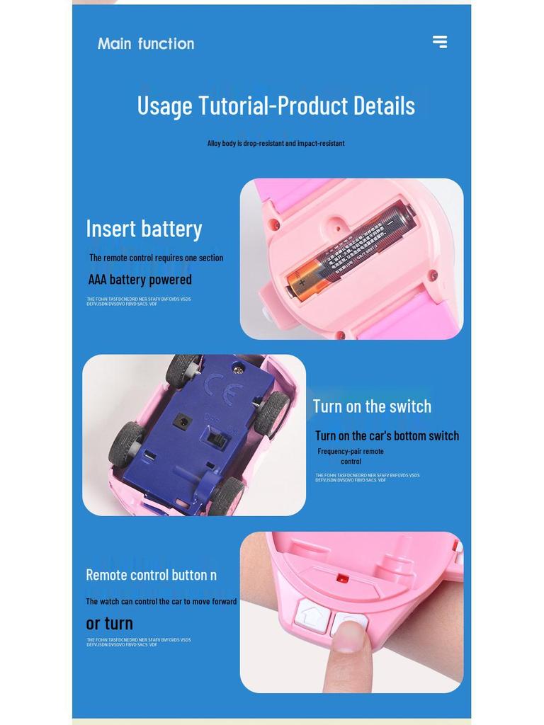 Children's Remote Control Engineering Vehicle Toy - G Watch Model (White Rabbit Capybara)