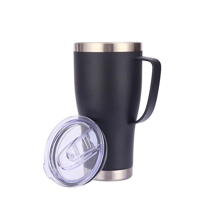 Pure Color Pattern Stainless Steel Thermos Cup Portable Car Thermos Bottle Thermal Insulation Ice Tyrant Cup