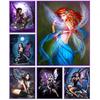 Diy Elf Fairy Diamond Painting Full Drill Anime Gril Diamond Embroidery Mosaic Diamond Stitch Home Decor