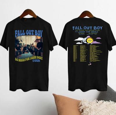 Так много для 2нашей Пыльной Экскурсии 2024 Футболка Fall Out Boy039 Тур 2024 Футболка Двойная Унисекс Футболка