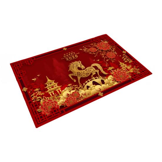 Напольный коврик с рисунком лошади, нескользящая нижняя поверхность, износостойкий напольный коврик, легко чистится, ковер для дома, офиса, кафе, домашний декор