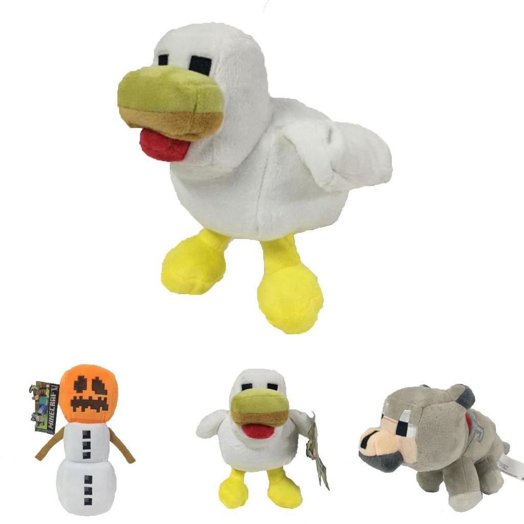 Очаровательная 20-сантиметровая плюшевая игрушка Minecraft Снежный голем Волк Цыплята Мягкая набивная игрушка Подарок