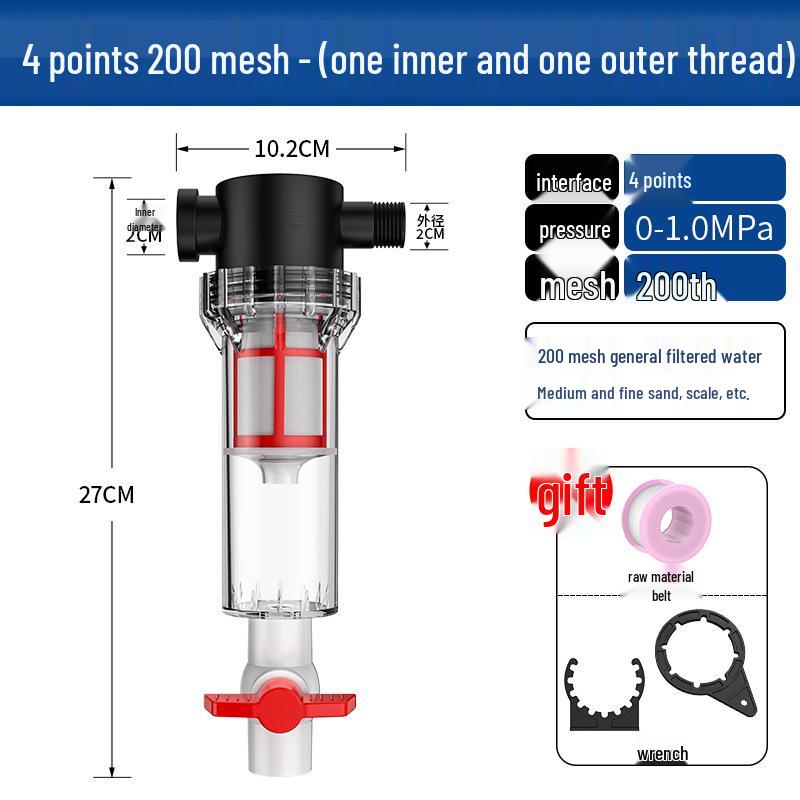 Large Capacity Fish Tank Pre-Filter and Waste Separator Pipeline