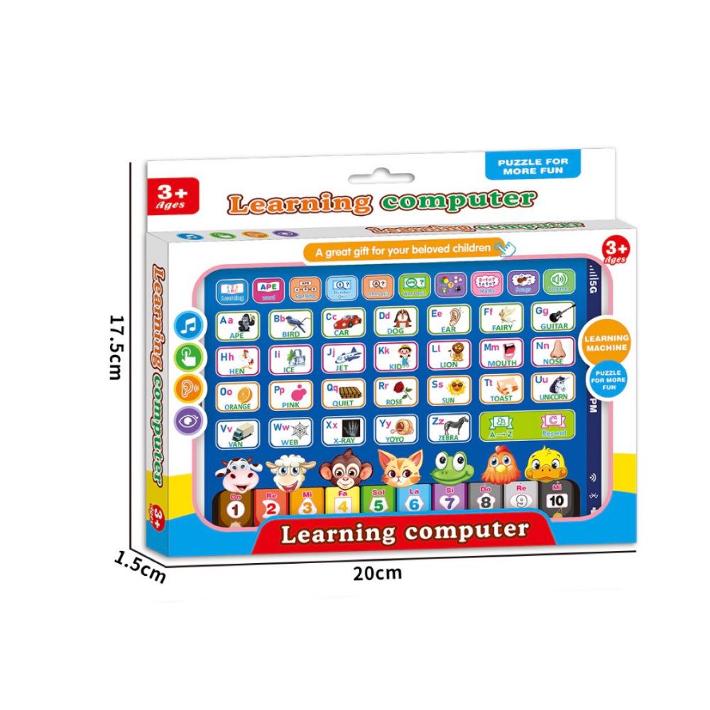 Bilingual Learning Tablet: Touchscreen Educational Toy for Kids with Stories & Games