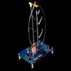 Magnetic Electromagnetic Swing Science Kit DIYer Swaying Pendulum with LED Light Electronic Oscillator Soldering Project