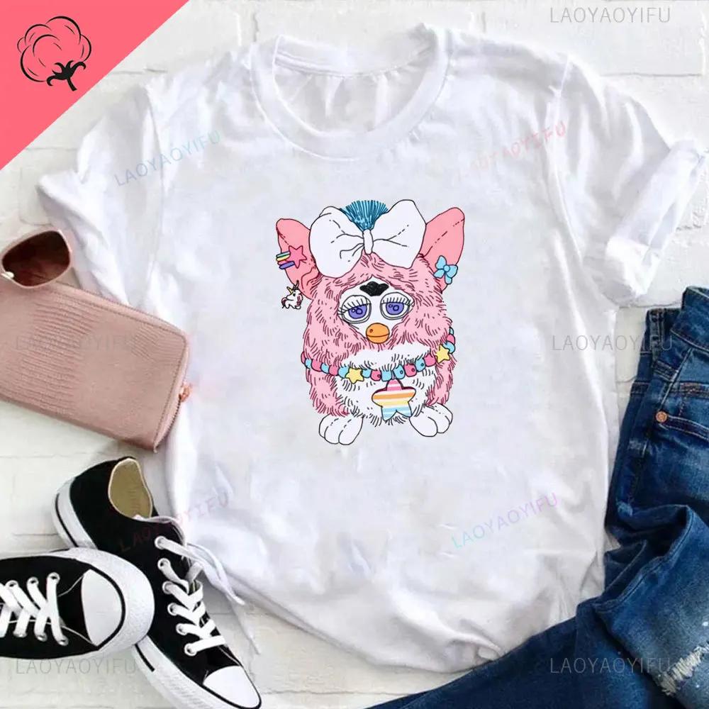 Furby Twilight Volturi New Moon Aro Caius Marcus The Volurby Funny Cartoon Classic Cotton T-Shirt Tee Graphic T Shirts Cotton