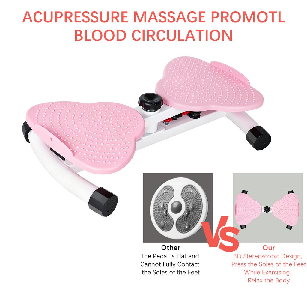 Waist Twister Exercise Board Indoor Waist Twisting Machine Dual-Pedal Core Trainer for Home Fitness Slim Waist Tone Abs & Build Core Strength