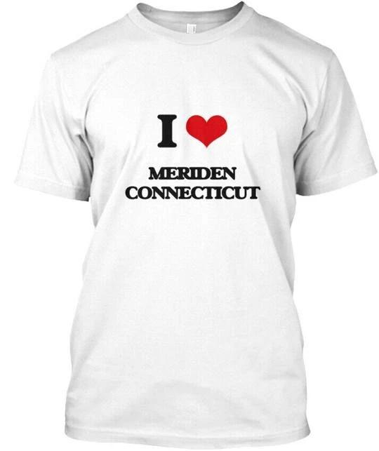 I Love Meriden Connecticut T shirt Made in the USA Size S to 5XL