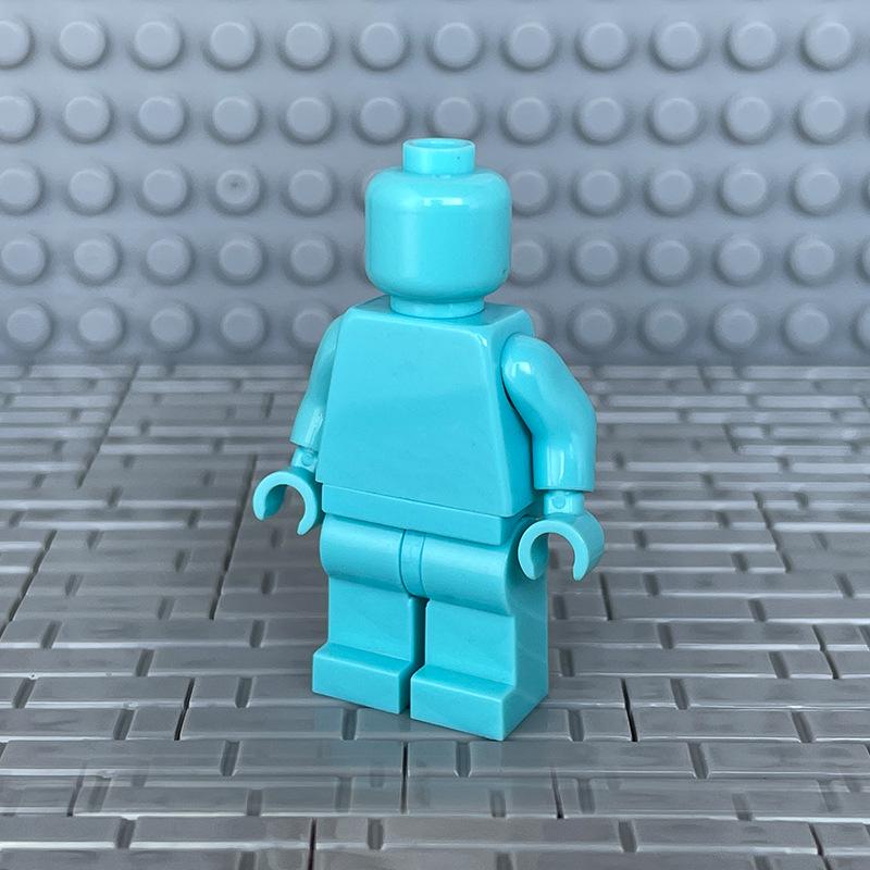 Прозрачные минифигурки-конструкторы DIY - Однотонные и разноцветные, для раскрашивания