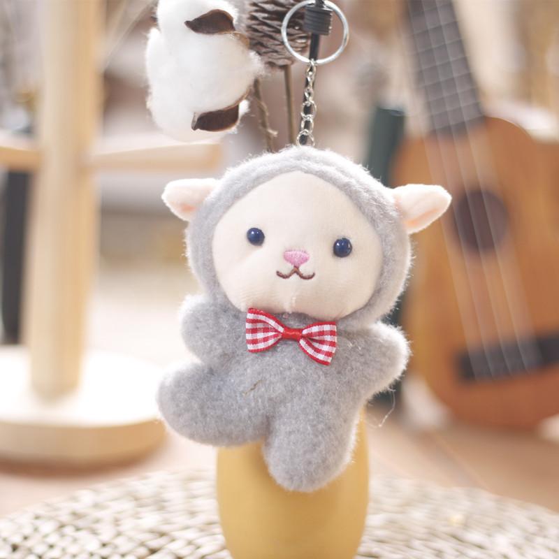 Adorably Soft Sheep Plush Keychain Fluffy Lamb Doll Bag And Key Charm