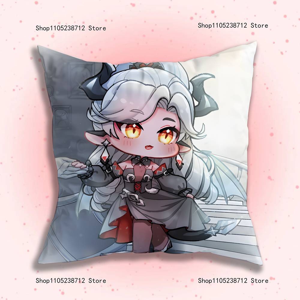 Cute Game TTrickcal Anime Pillow Case Antidustmite Pillowcase Invisible zipper silky short plush Sofa cushion cover