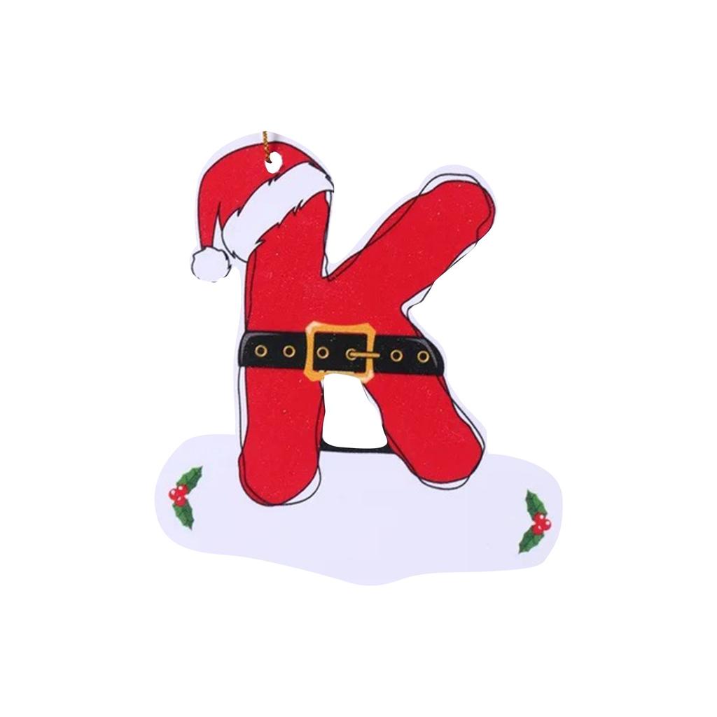 26 букв, украшение на рождественскую елку, рождественская подвеска, сделай сам, подвеска в виде алфавита, атмосферное украшение, буквы на рождественскую елку, 1 шт.