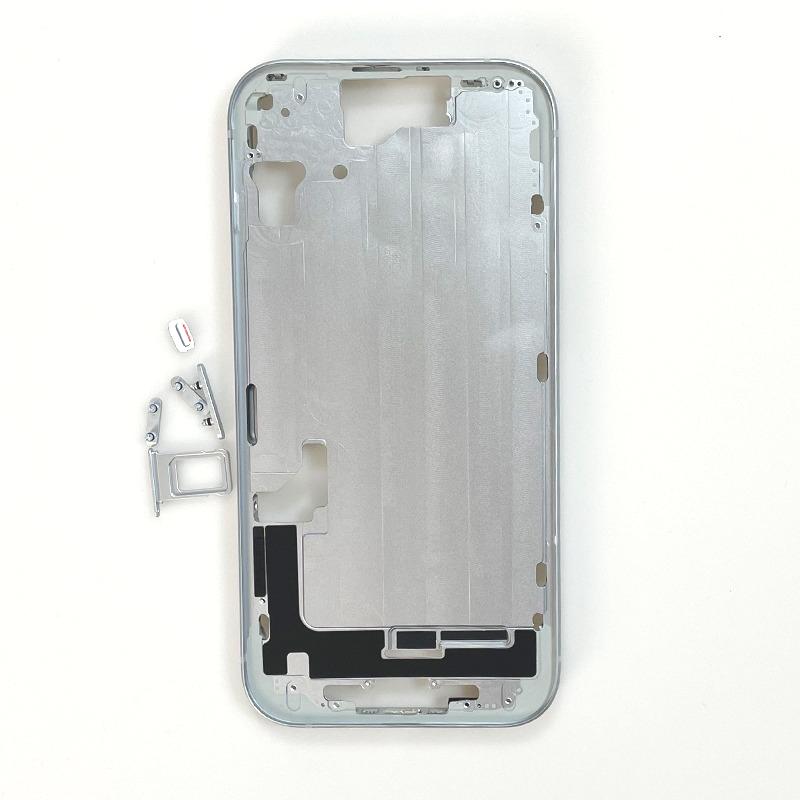 Для iPhone 15 Средняя рамка Рамка Корпус Боковая кнопка Шасси Ремонт Запасные части