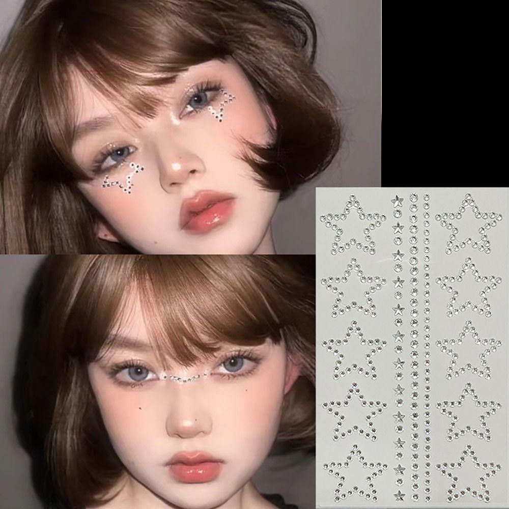 Face Decoration Face Jewelry Sticker Body Makeup Eye Shadow Sticker Gemstone Sticker Girls