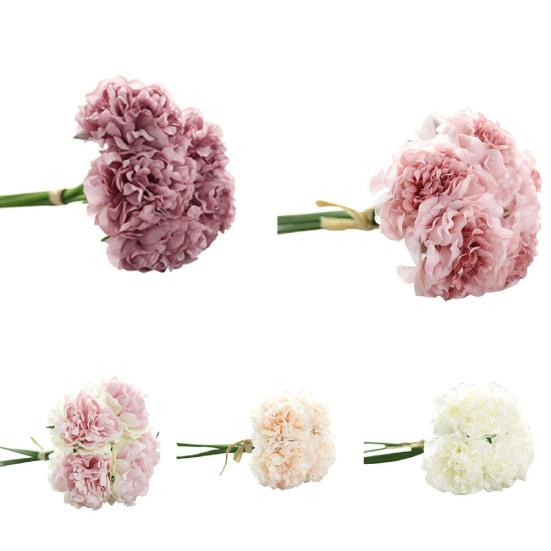 5шт поддельный пион экологически чистый многоцелевой бессмертный красивый искусственный тканевый цветок для свадьбы