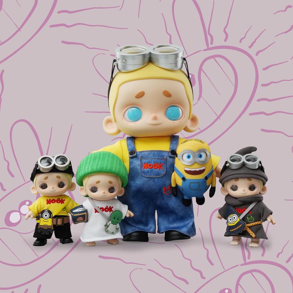 52TOYS NOOK X MINIONS 3 Карл Коллаборация Официальные товары коллаборации Виниловая мордочка Плюшевая игрушка Подарок Милый Исцеляющий Мягкий