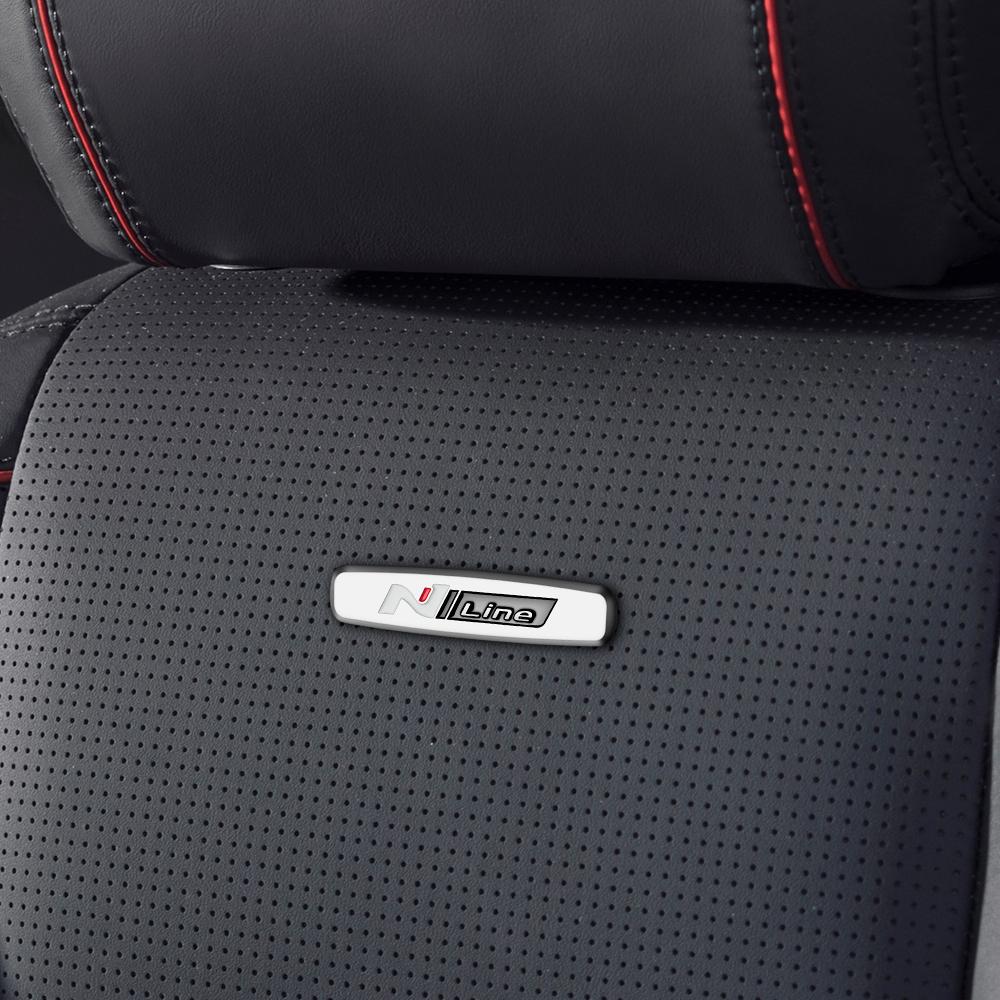 Эмблема стульев для NLINE, наклейка с логотипом, 2 шт., наклейка на автомобильное сиденье Hyundai для Tucson Sonata I40 I30 I20 I10 IX35 IX25