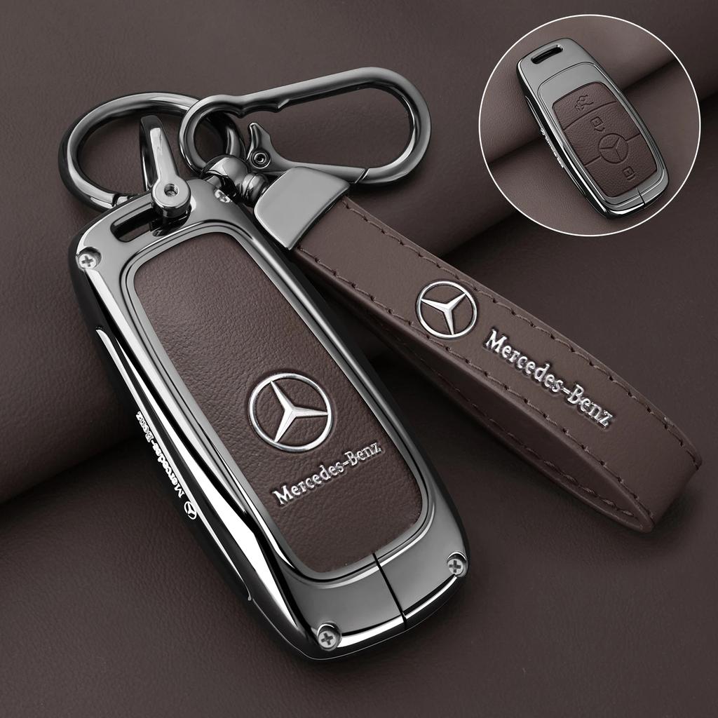 YHB3 Zinc Alloy Car Key Case Cover Shell Protection For Mercedes Benz A C E S G Class GLC CLE CLA W177 W205 W213 X167 AMG Accessories