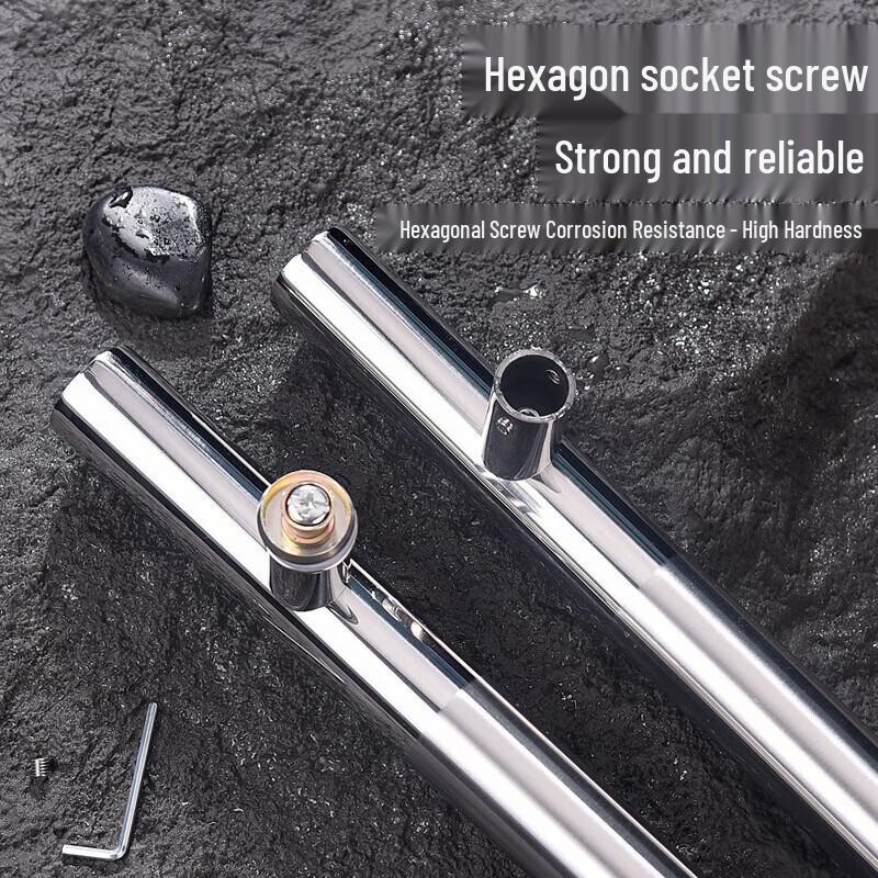 Gongyue Stainless Steel Round Tube Glass Door Handle